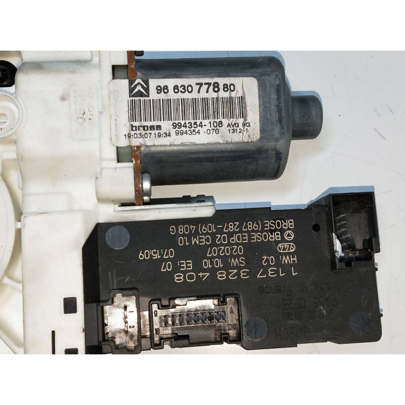 Recambio de elevalunas delantero izquierdo para citroen c6 2.7 v6 hdi fap cat (uhz / dt17ted4) referencia OEM IAM 9663077880 994