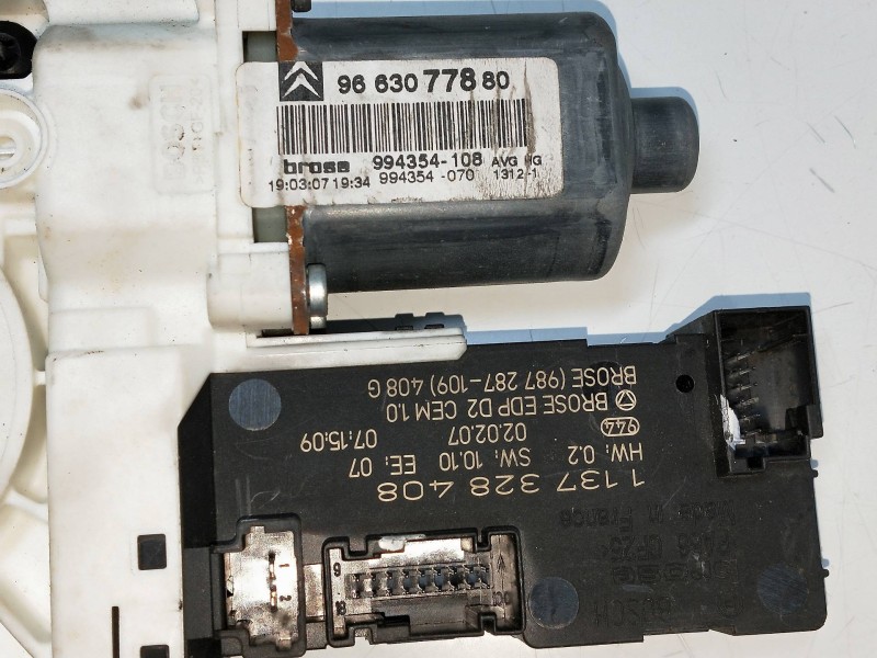 Recambio de elevalunas delantero izquierdo para citroen c6 2.7 v6 hdi fap cat (uhz / dt17ted4) referencia OEM IAM 9663077880 994