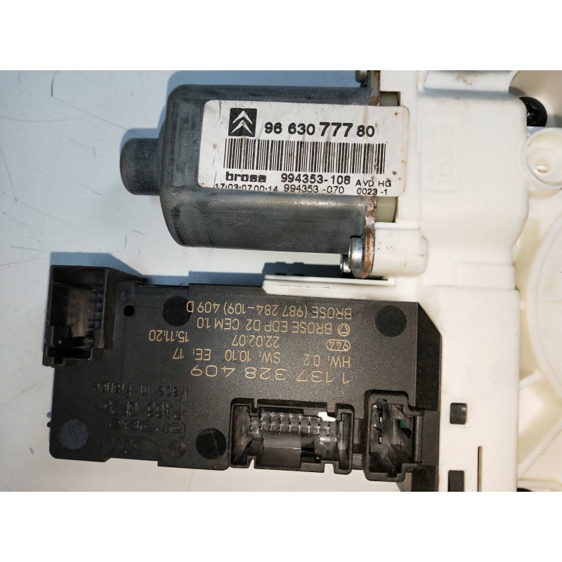 Recambio de elevalunas delantero derecho para citroen c6 2.7 v6 hdi fap cat (uhz / dt17ted4) referencia OEM IAM 9663077780 99435