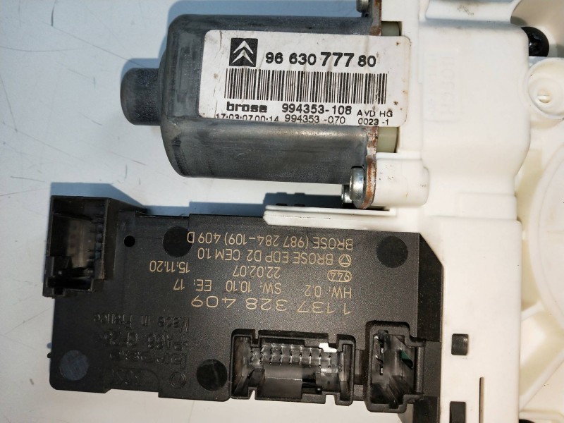 Recambio de elevalunas delantero derecho para citroen c6 2.7 v6 hdi fap cat (uhz / dt17ted4) referencia OEM IAM 9663077780 99435