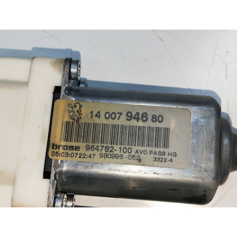 Recambio de elevalunas delantero derecho para citroen c8 2.0 hdi fap cat (rhr / dw10bted4) referencia OEM IAM 1400794680 9647821