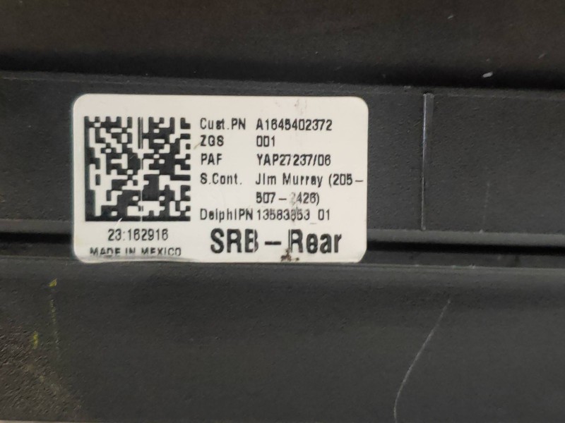 Recambio de caja reles / fusibles para mercedes clase r (w251) 320 cdi (251.022) referencia OEM IAM A1645402372 13583853 