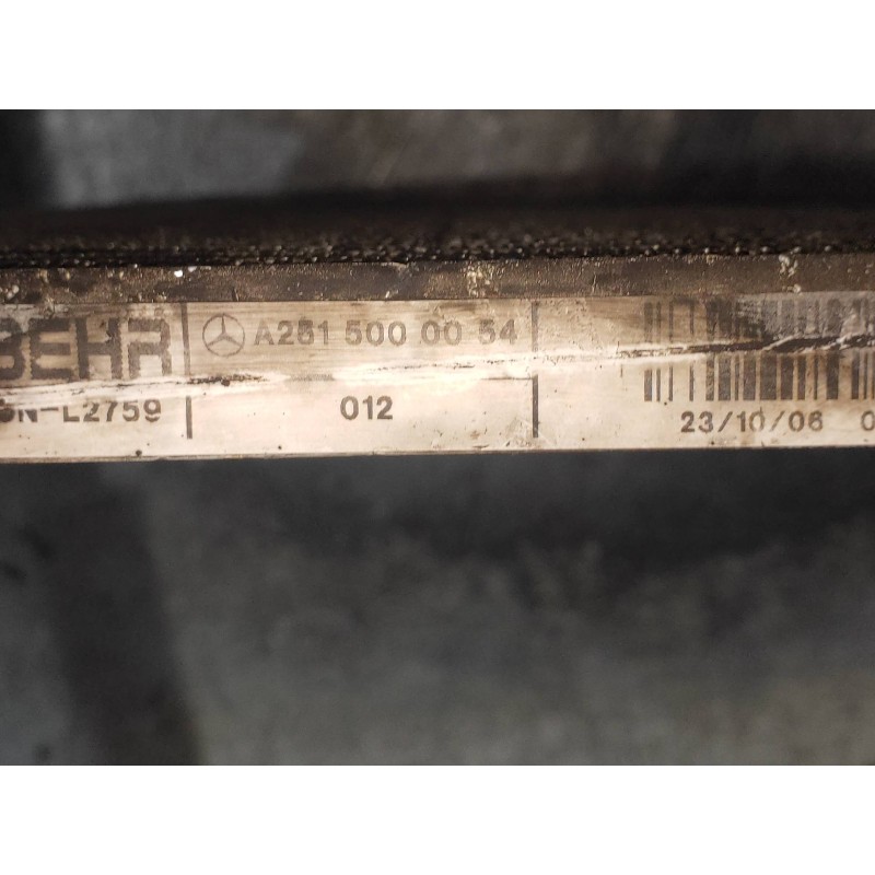 Recambio de condensador / radiador aire acondicionado para mercedes clase r (w251) 320 cdi (251.022) referencia OEM IAM A2515000