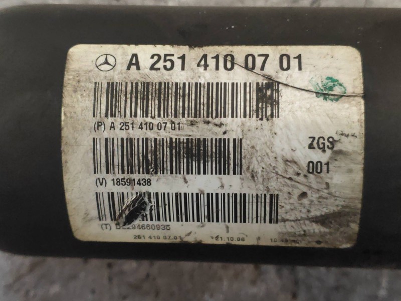 Recambio de transmision central delantera para mercedes clase r (w251) 320 cdi (251.022) referencia OEM IAM A2514100701  