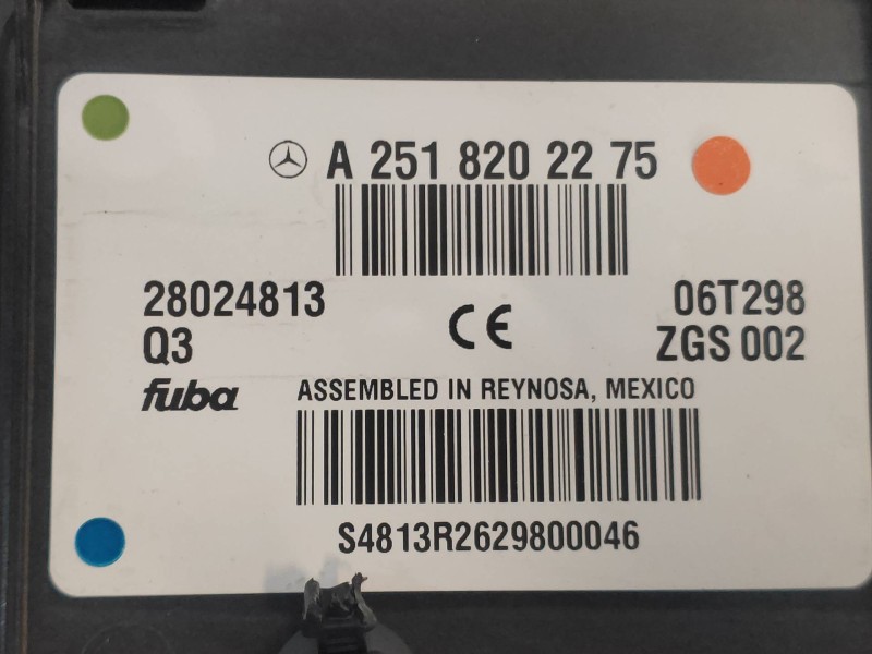 Recambio de antena para mercedes clase r (w251) 320 cdi (251.022) referencia OEM IAM A2518202275  