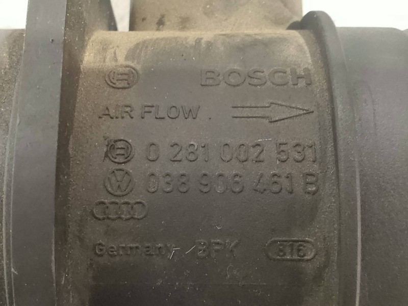 Recambio de caudalimetro para seat ibiza (6l1) fresh referencia OEM IAM 0281002531 038906461B BOSCH