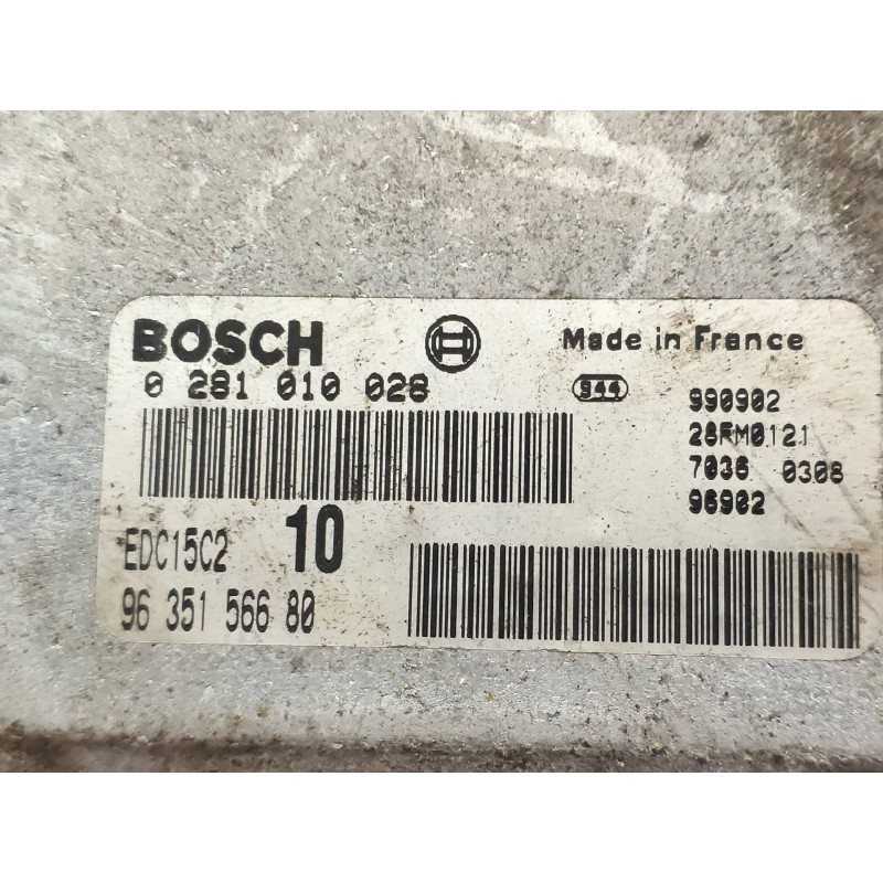 Recambio de centralita motor uce para peugeot 806 universal studios port aventura referencia OEM IAM 0281010028 9635156680 BOSCH