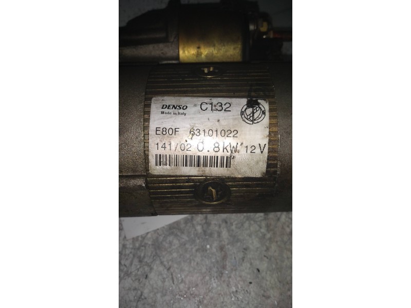 Recambio de motor arranque para fiat seicento (187) young referencia OEM IAM C132 63101022 