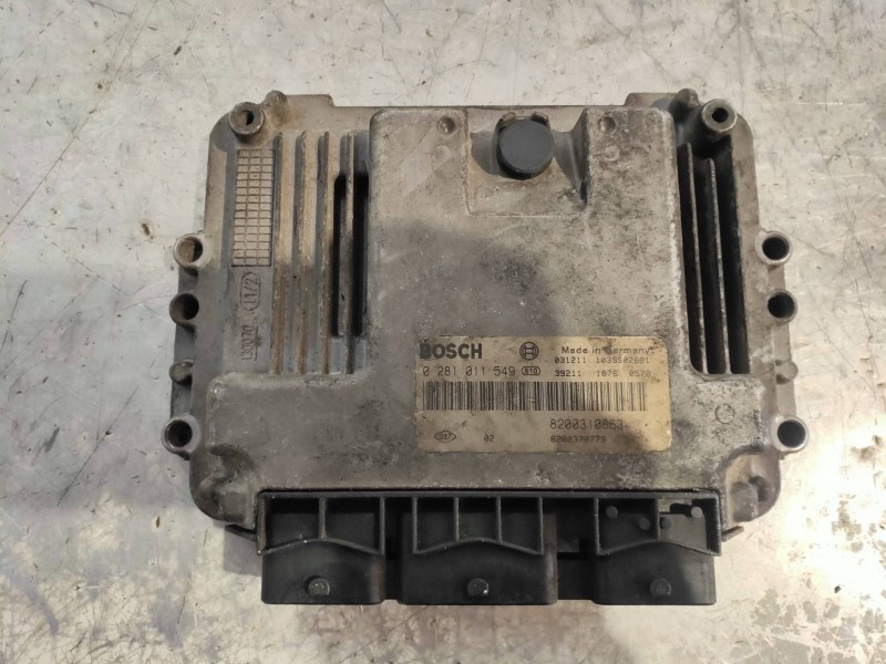 Recambio de centralita motor uce para renault megane ii berlina 5p dynamique referencia OEM IAM 0281011549 8200310863 8200370779