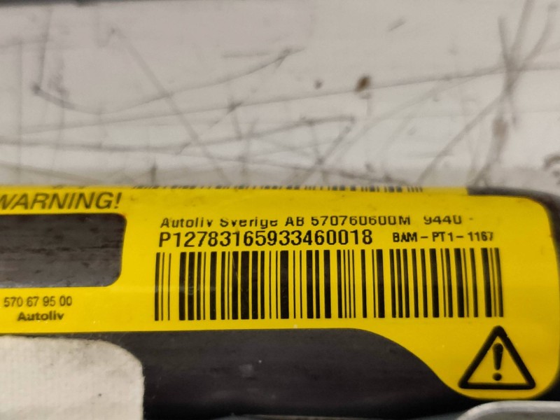 Recambio de airbag cortina delantero derecho para saab 9-3 sport sedán vector referencia OEM IAM 570760600 570760600M 