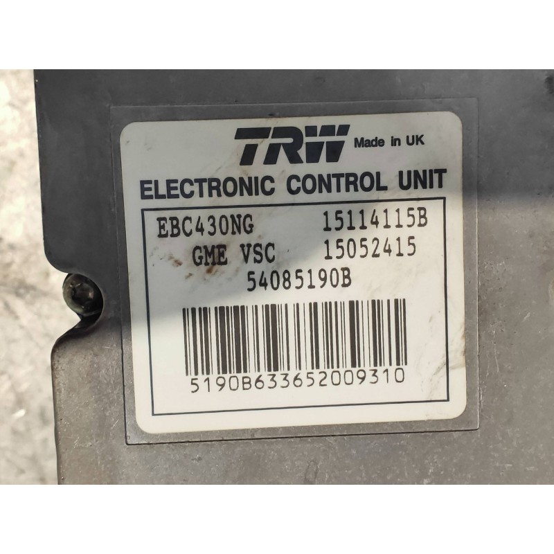 Recambio de abs para saab 9-3 sport sedán vector referencia OEM IAM 54085190B 15114115B 15052415 12843576 15052415 TRW