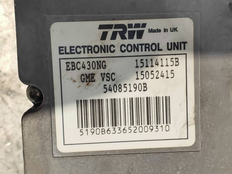 Recambio de abs para saab 9-3 sport sedán vector referencia OEM IAM 54085190B 15114115B 15052415 12843576 15052415 TRW