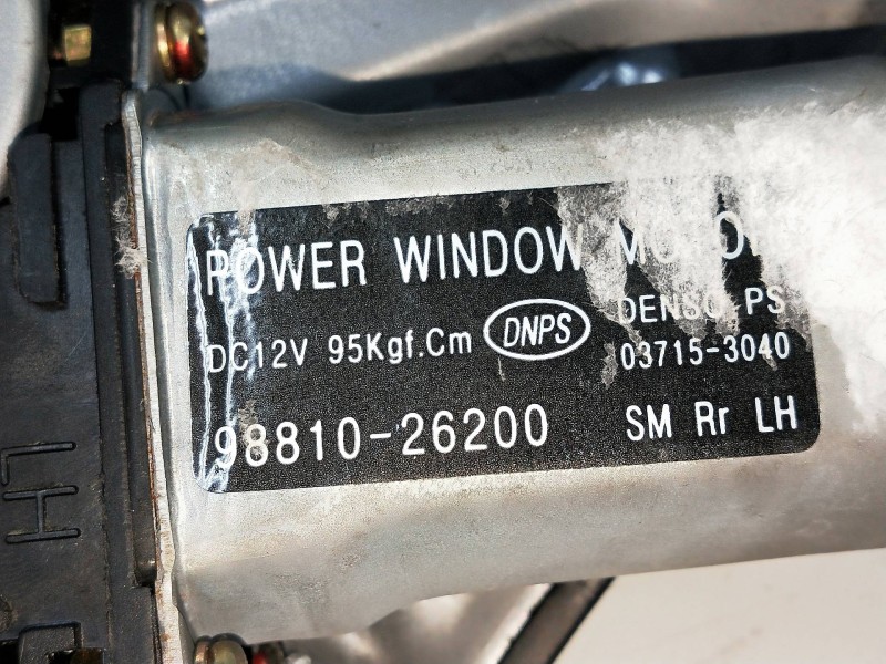 Recambio de elevalunas trasero izquierdo para hyundai santa fe (sm) 2.0 gls crdi edition-plus 4x4 referencia OEM IAM 9881026200 