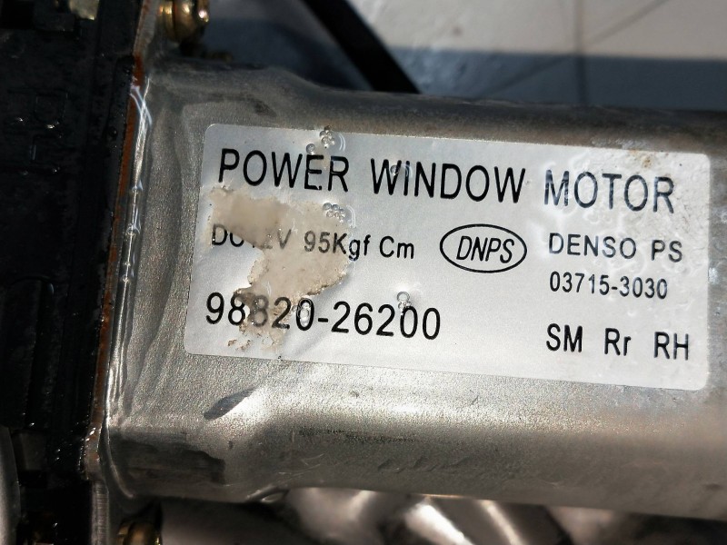 Recambio de elevalunas trasero derecho para hyundai santa fe (sm) 2.0 gls crdi edition-plus 4x4 referencia OEM IAM 9882026200  5