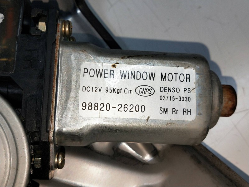 Recambio de elevalunas trasero derecho para hyundai santa fe (sm) 2.0 crdi cat referencia OEM IAM 9882026200  5P