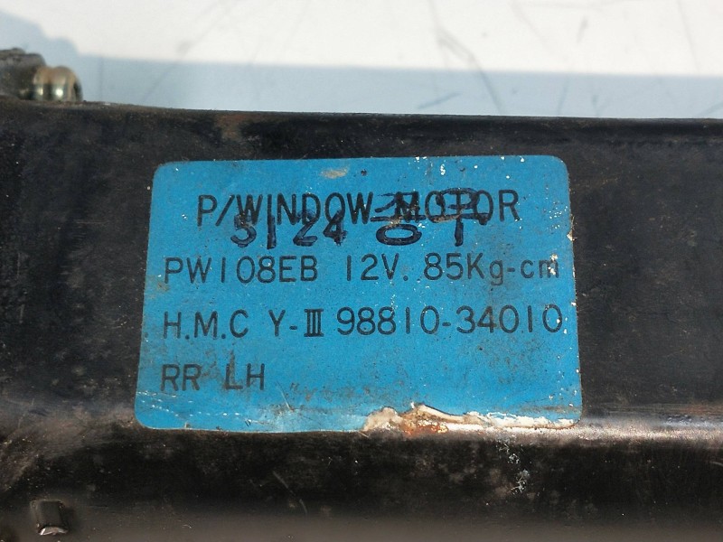 Recambio de elevalunas trasero izquierdo para hyundai sonata (y3) referencia OEM IAM 9881034010  4P Recambio de elevalunas trasero izquierdo para hyundai sonata (y3) referencia OEM IAM 9881034010  4P