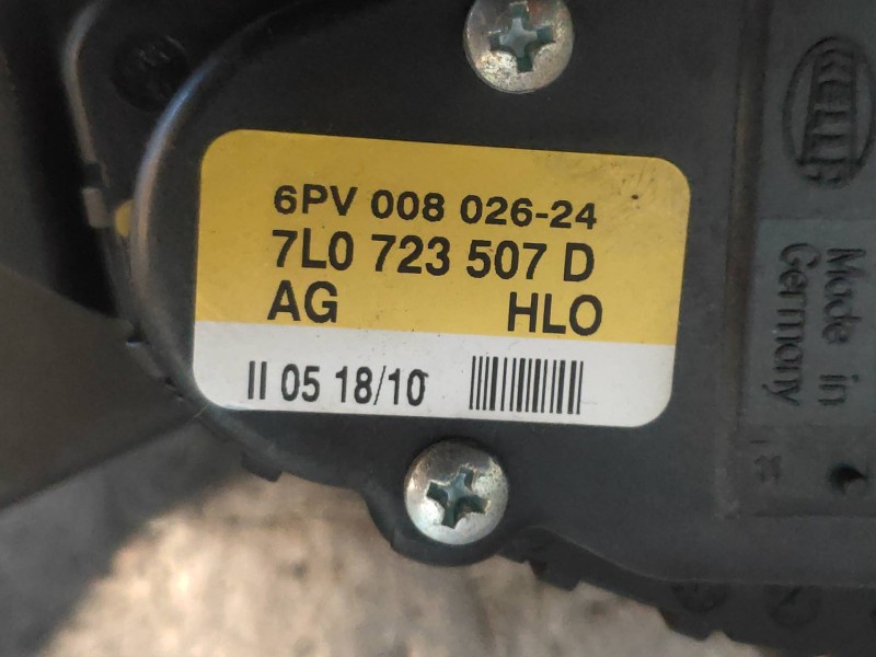 Recambio de potenciometro pedal para volkswagen touareg (7p5) v6 tdi bluemotion referencia OEM IAM 6PV00802624 7L0723507D 