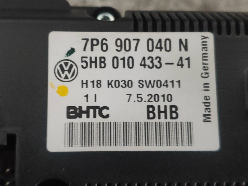 Recambio de mando calefaccion / aire acondicionado para volkswagen touareg (7p5) v6 tdi bluemotion referencia OEM IAM 7P6907040N