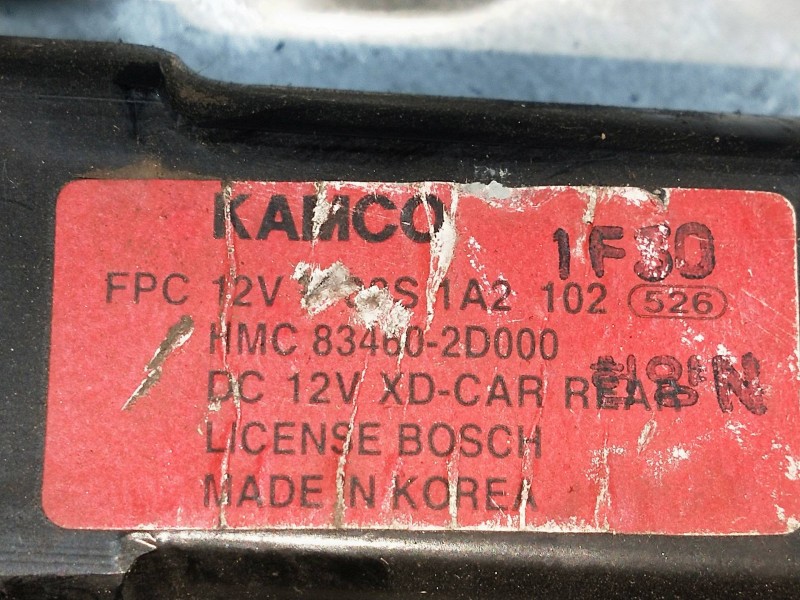 Recambio de elevalunas trasero derecho para hyundai elantra (xd) referencia OEM IAM 834602D000  4P83460 Recambio de elevalunas trasero derecho para hyundai elantra (xd) referencia OEM IAM 834602D000  4P83460