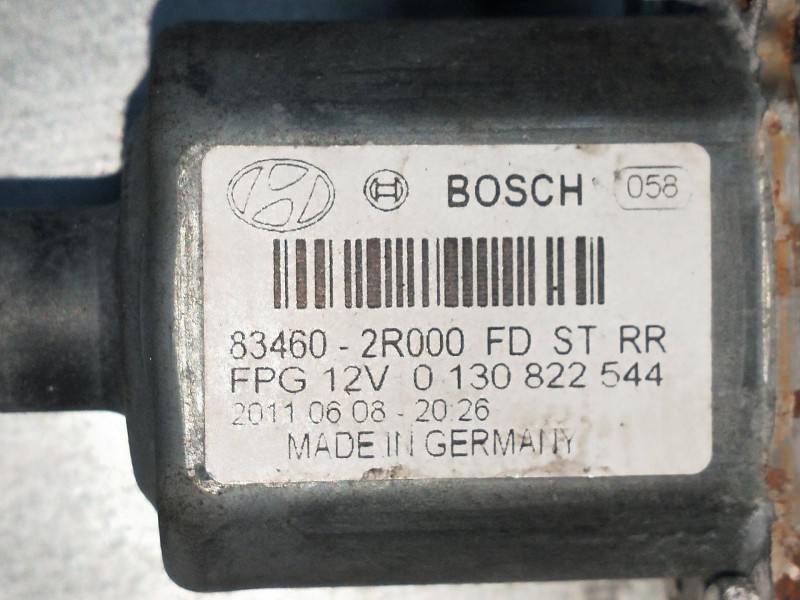 Recambio de elevalunas trasero derecho para hyundai i30 1.6 crdi cat referencia OEM IAM 834602R000  5P