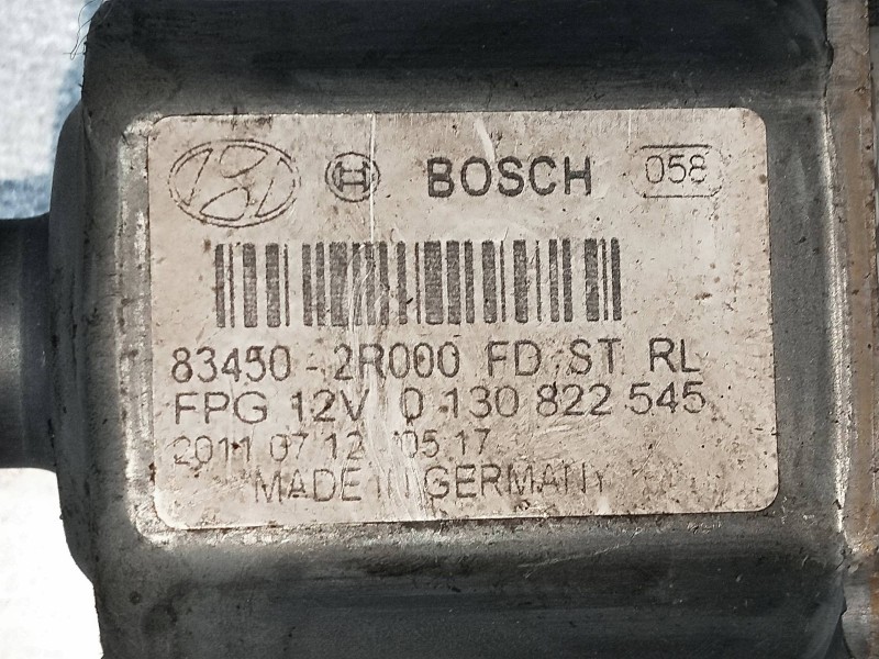 Recambio de elevalunas trasero izquierdo para hyundai i30 1.6 crdi cat referencia OEM IAM 834502R000  5P