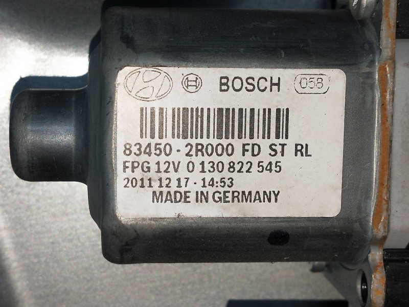 Recambio de elevalunas trasero derecho para hyundai i30cw 1.6 crdi cat referencia OEM IAM 834502R000  5P