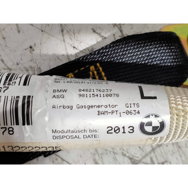 Recambio de airbag cortina delantero izquierdo para bmw serie 5 berlina (e39) 528i referencia OEM IAM 8482176237  