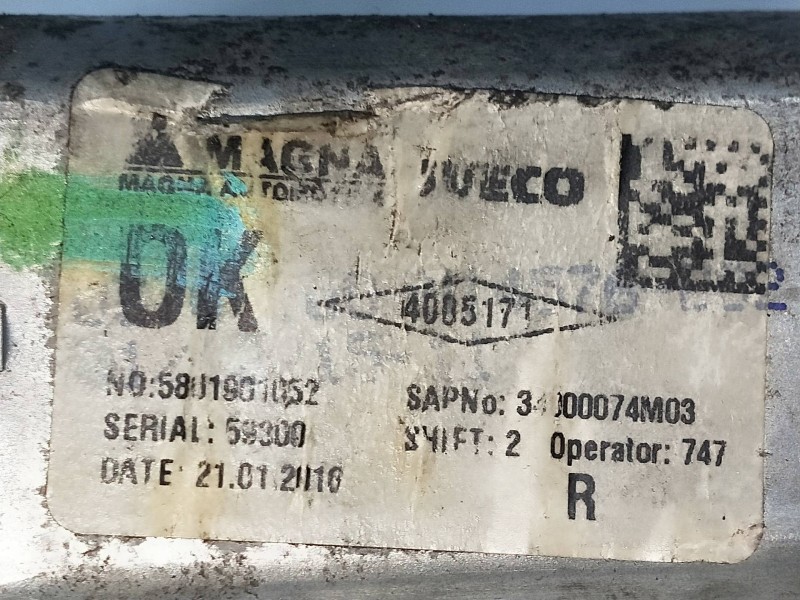 Recambio de elevalunas delantero derecho para iveco daily furgón 2.3 diesel cat referencia OEM IAM   5P