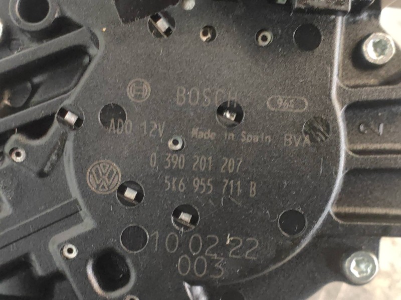 Recambio de motor limpia trasero para volkswagen golf vi (5k1) gti referencia OEM IAM 0390201207 5K6955711B 