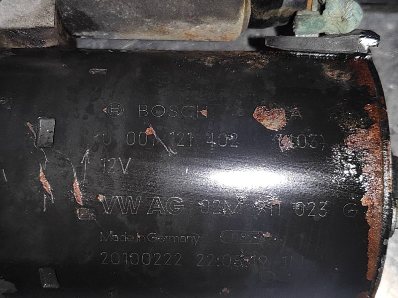 Recambio de motor arranque para volkswagen golf vi (5k1) gti referencia OEM IAM 02M911023G 0001121402 20100222