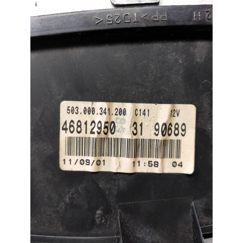 Recambio de cuadro instrumentos para fiat punto berlina (188) 1.9 d (i) referencia OEM IAM 46812950 3190689 503000341200 C141