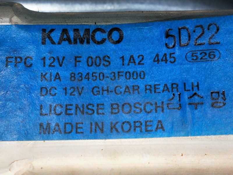 Recambio de elevalunas trasero izquierdo para kia opirus 3.5 v6 cat referencia OEM IAM 834503F000  4P