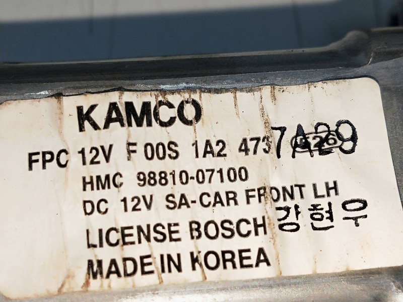 Recambio de elevalunas delantero izquierdo para kia picanto 1.1 cat referencia OEM IAM 9881007100  5P