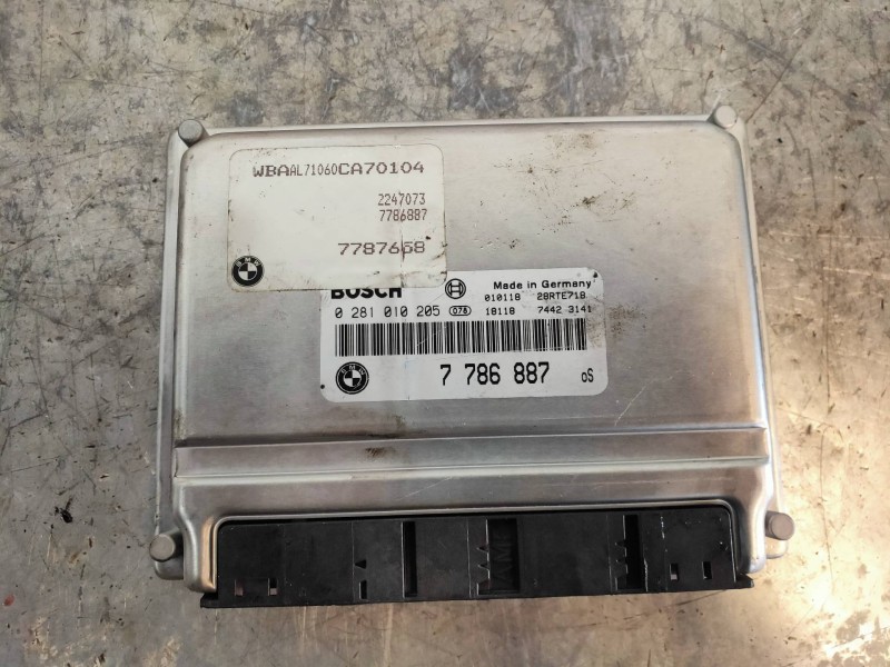 Recambio de centralita motor uce para bmw serie 3 berlina (e46) 320d referencia OEM IAM 0281010205 7786887 BOSCH