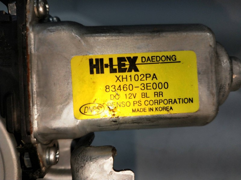 Recambio de elevalunas trasero derecho para kia sorento referencia OEM IAM   5P