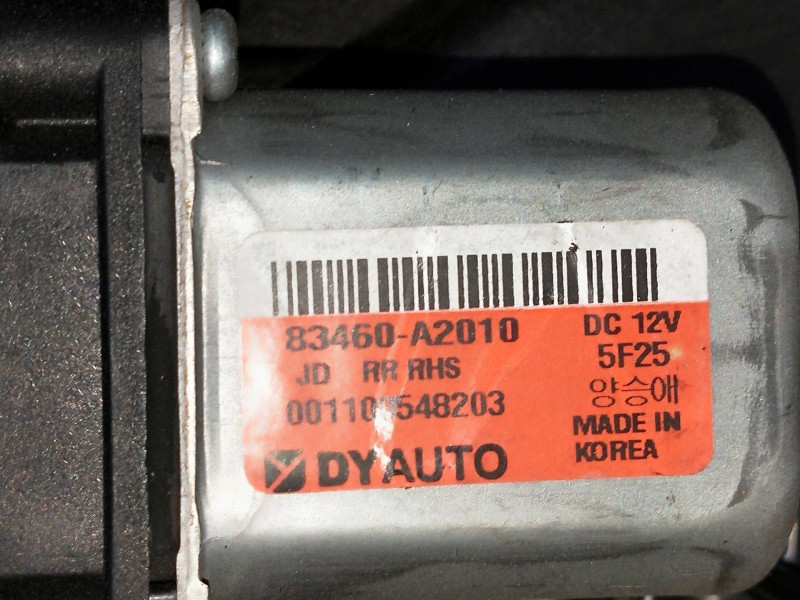 Recambio de elevalunas trasero derecho para kia cee´d drive referencia OEM IAM 83460A2010  5P