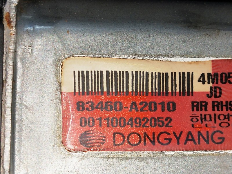 Recambio de elevalunas trasero derecho para kia cee´d 1.6 crdi cat referencia OEM IAM 83460A2010  5P