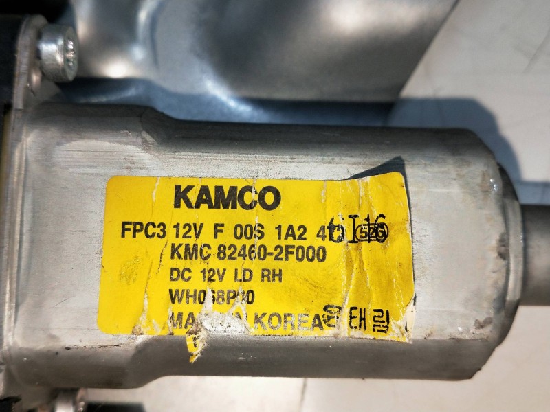 Recambio de elevalunas trasero derecho para kia cerato 1.6 crdi referencia OEM IAM 824602F000  4P