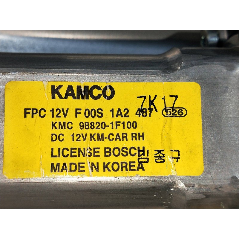 Recambio de elevalunas delantero derecho para kia sportage 2.0 cat referencia OEM IAM 988201F100  5P Recambio de elevalunas delantero derecho para kia sportage 2.0 cat referencia OEM IAM 988201F100  5P