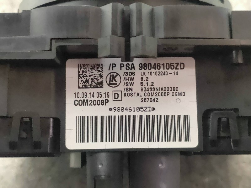 Recambio de mando luces para citroen c4 cactus 1.6 blue-hdi fap referencia OEM IAM 98046105ZD  