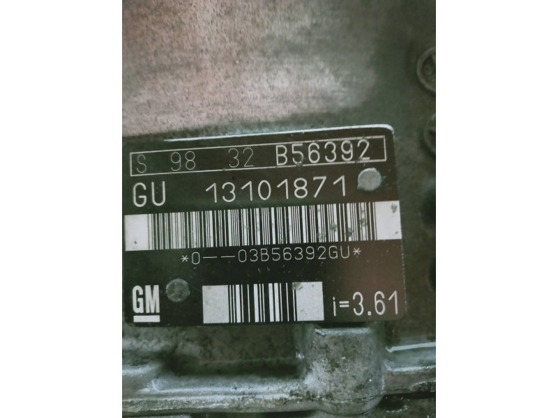 Recambio de caja cambios para opel signum básico referencia OEM IAM 13101871 GU13101871 S9832 B56392