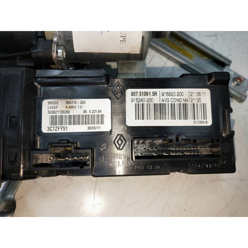 Recambio de elevalunas delantero izquierdo para renault megane iii coupe 1.5 dci diesel fap referencia OEM IAM   3P