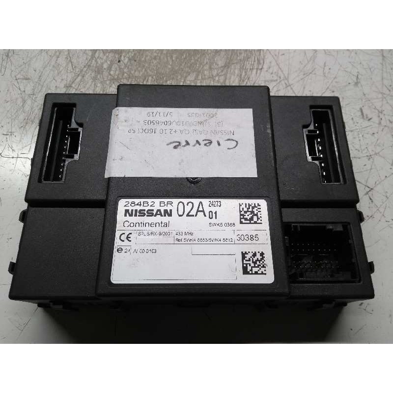 Recambio de centralita cierre para nissan qashqai+2 (jj10) 1.5 dci turbodiesel cat referencia OEM IAM 284B2BR 5WK50368 02A01 242
