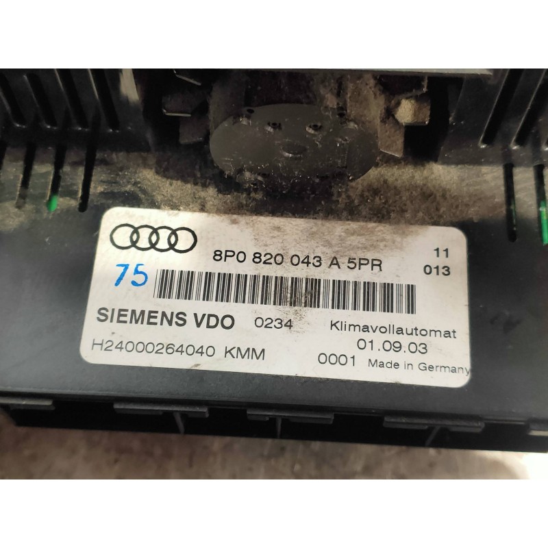Recambio de mando calefaccion / aire acondicionado para audi a3 (8p) 2.0 tdi ambiente referencia OEM IAM 8P0820043  