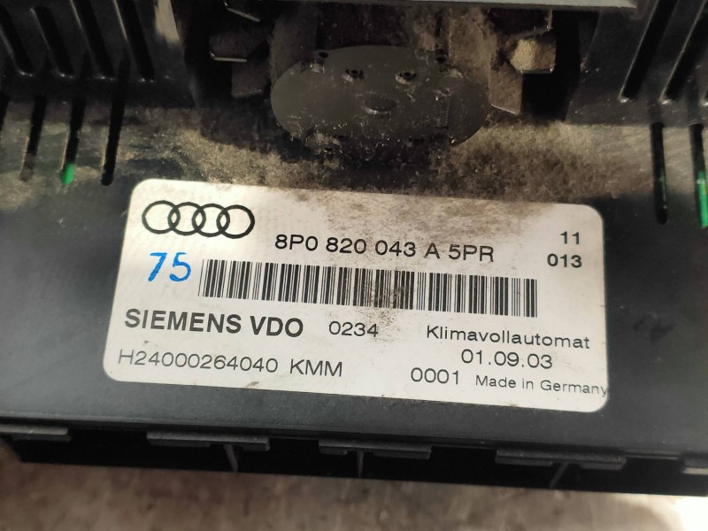 Recambio de mando calefaccion / aire acondicionado para audi a3 (8p) 2.0 tdi ambiente referencia OEM IAM 8P0820043  