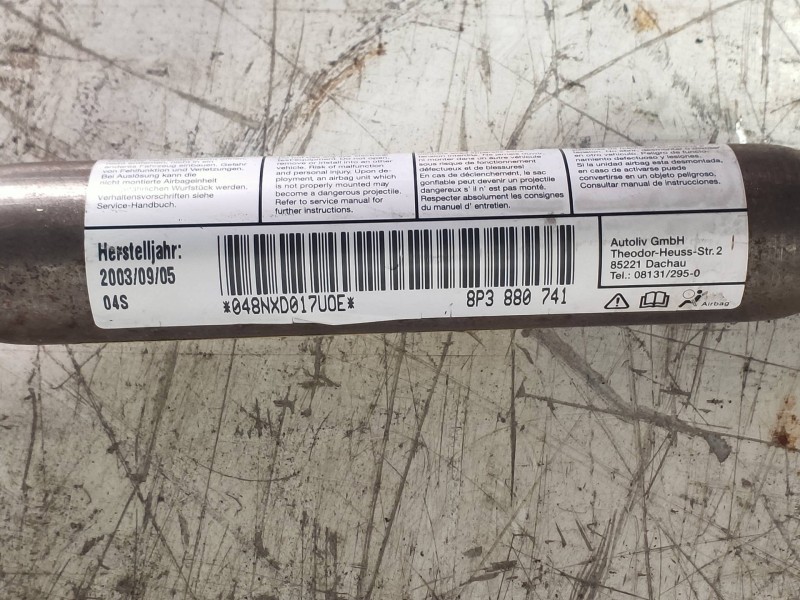 Recambio de airbag cortina delantero izquierdo para audi a3 (8p) 2.0 tdi ambiente referencia OEM IAM   