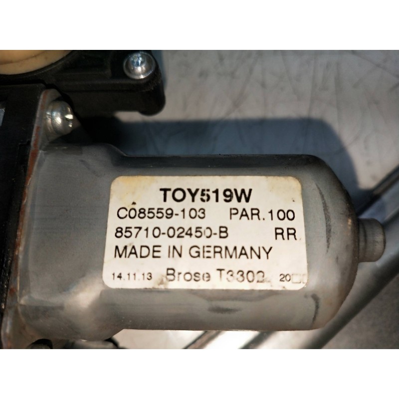 Recambio de elevalunas trasero izquierdo para toyota auris touring sports (e18) 1.8 16v cat (híbrido) referencia OEM IAM 8571002