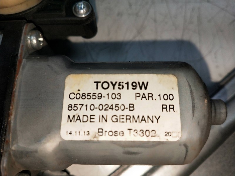 Recambio de elevalunas trasero izquierdo para toyota auris touring sports (e18) 1.8 16v cat (híbrido) referencia OEM IAM 8571002