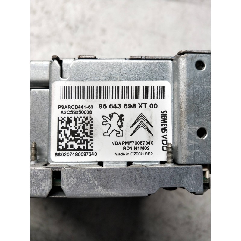 Recambio de sistema audio / radio cd para citroen c3 1.4 hdi audace sensodrive referencia OEM IAM 96643698XT  