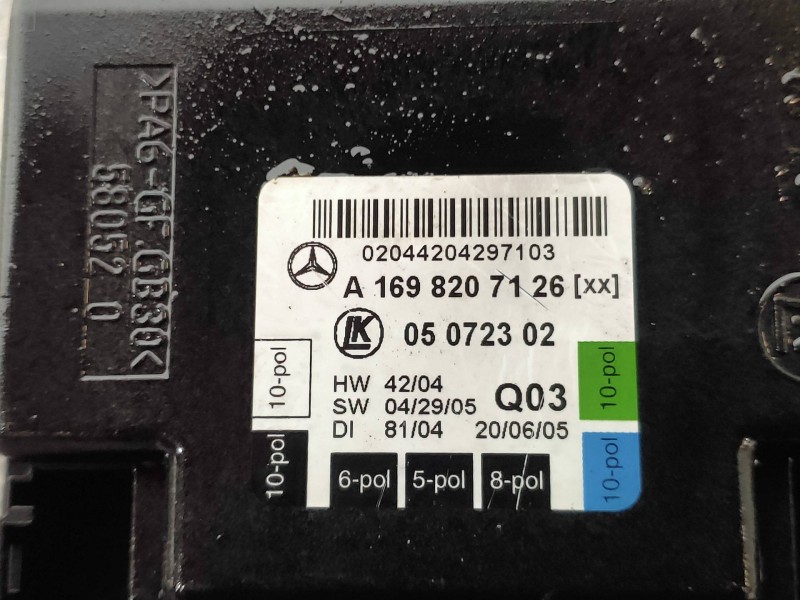 Recambio de modulo electronico para mercedes clase b (w245) 170 (245.232) referencia OEM IAM A1698207126 05072302 